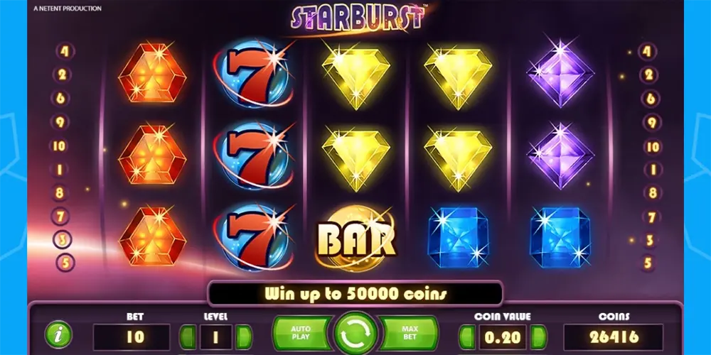 starburst pokie gameplay