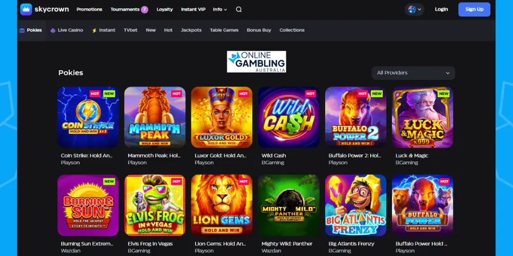 Skycrown online pokies