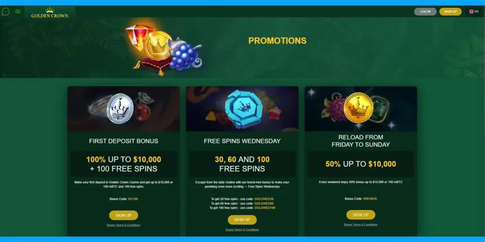 golden crown casino bonus australia