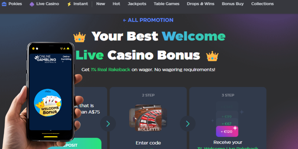 online casino welcome bonus Australia