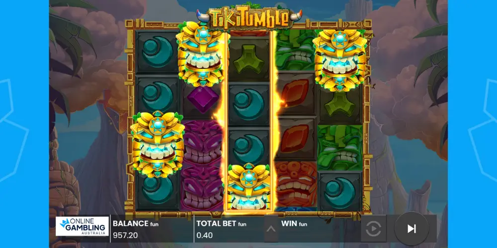 Tiki Tumble bonus game