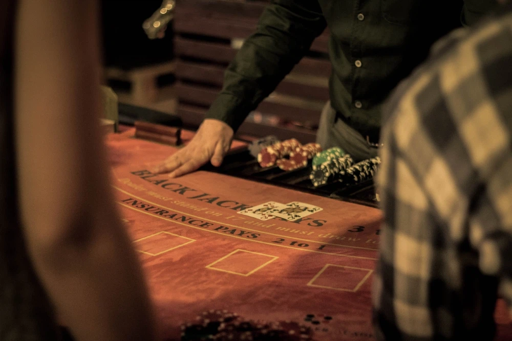 casino blackjack table