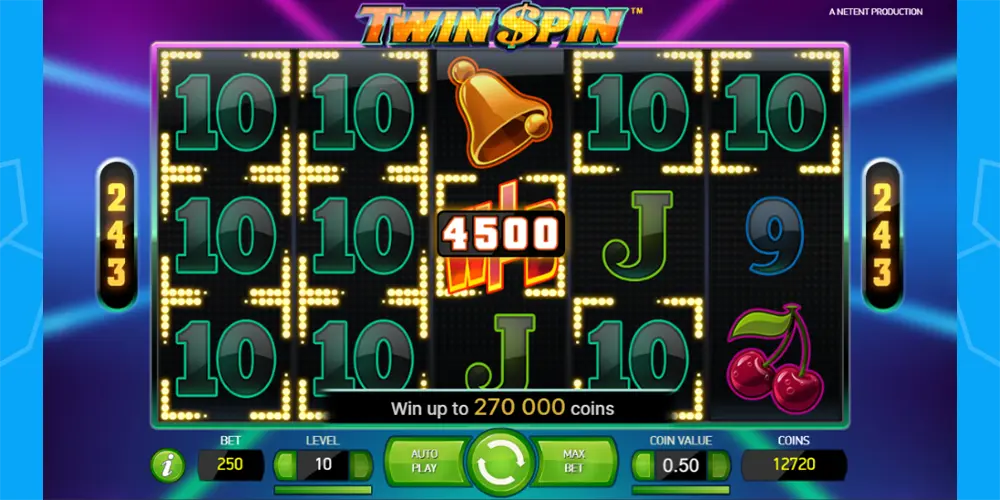 big win at twin spin online pokie