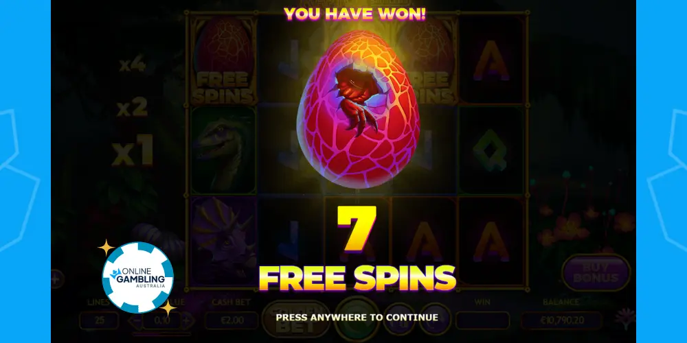 Raptor DoubleMax free spins