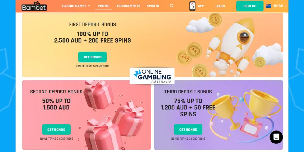 Welcome Bonus at Bambet Casino