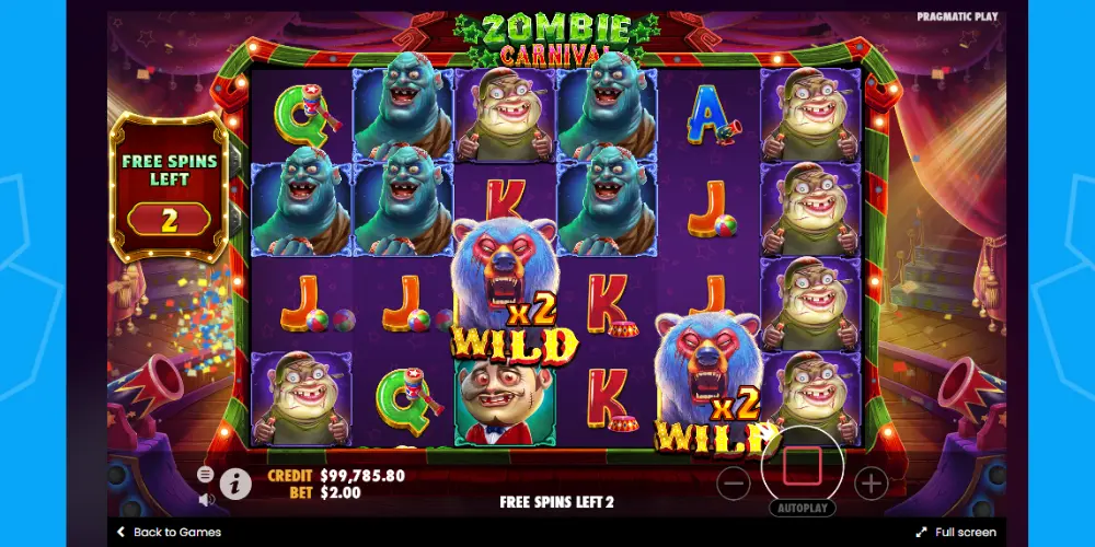 Zombie Carnival free spins