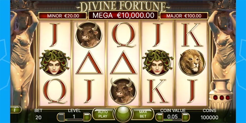 divine fortune pokie preview