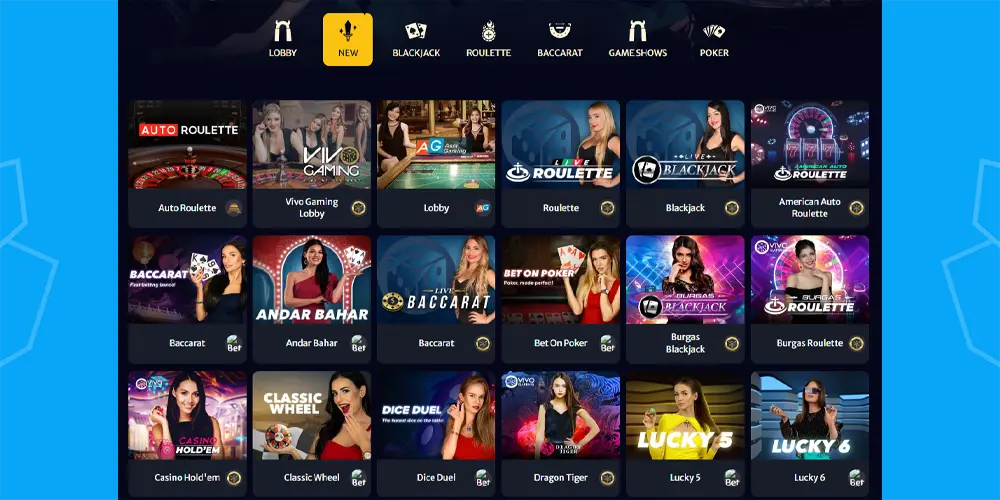 hell spin live dealer games