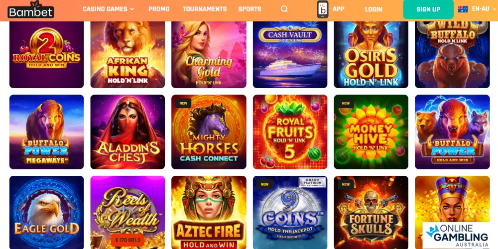 online Pokies at Bambet Casino