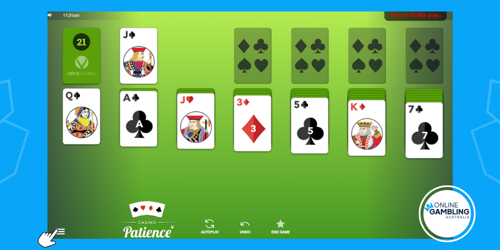 betting online casino patience