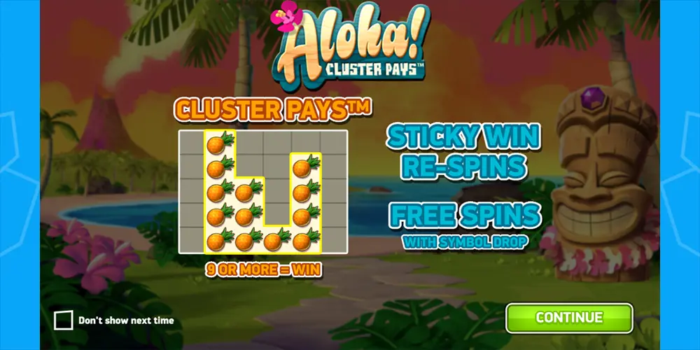 aloha cluster pays bonuses australia