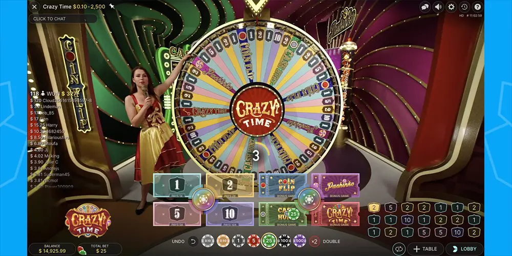 crazy time live casino online