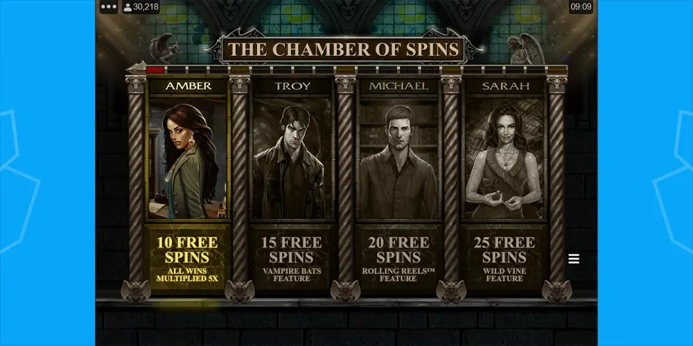 immortal romance free spins tiers