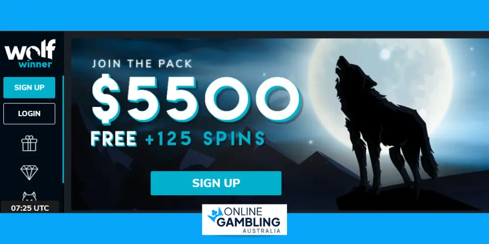 welcome bonus at wolf winner casino