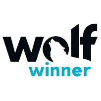 Logo wolf winner logo