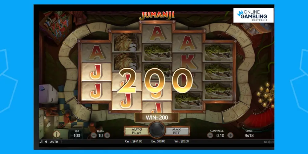 jumanji real money pokie