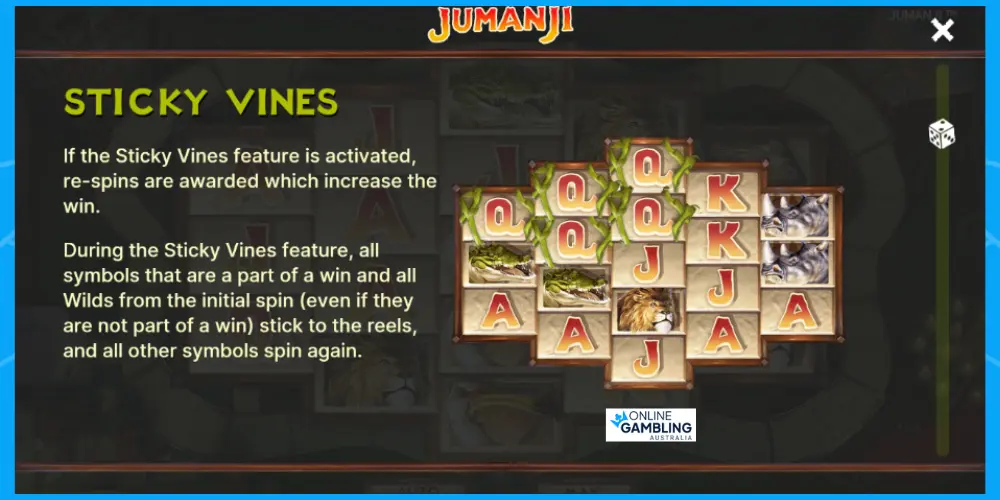 jumanji free spins