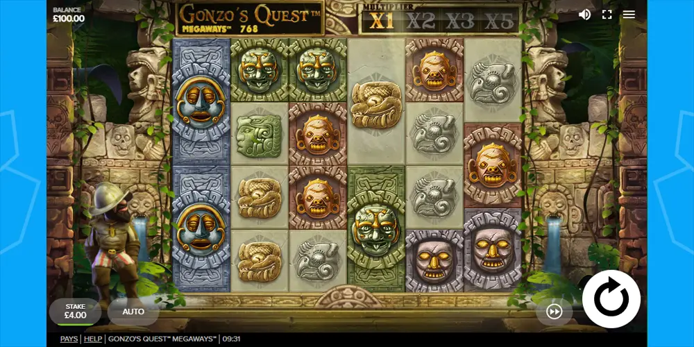 gonzos quest megaways pokie