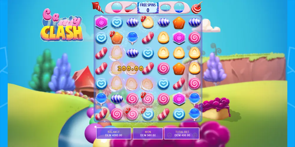 Candy Clash Free Spins play