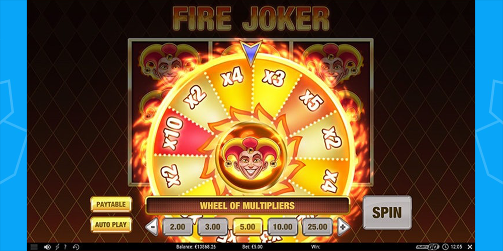Wheel of Multipliers in Fire Joker