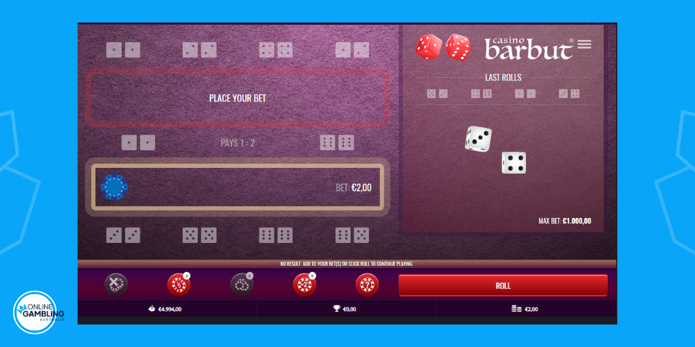 play online casino barbut