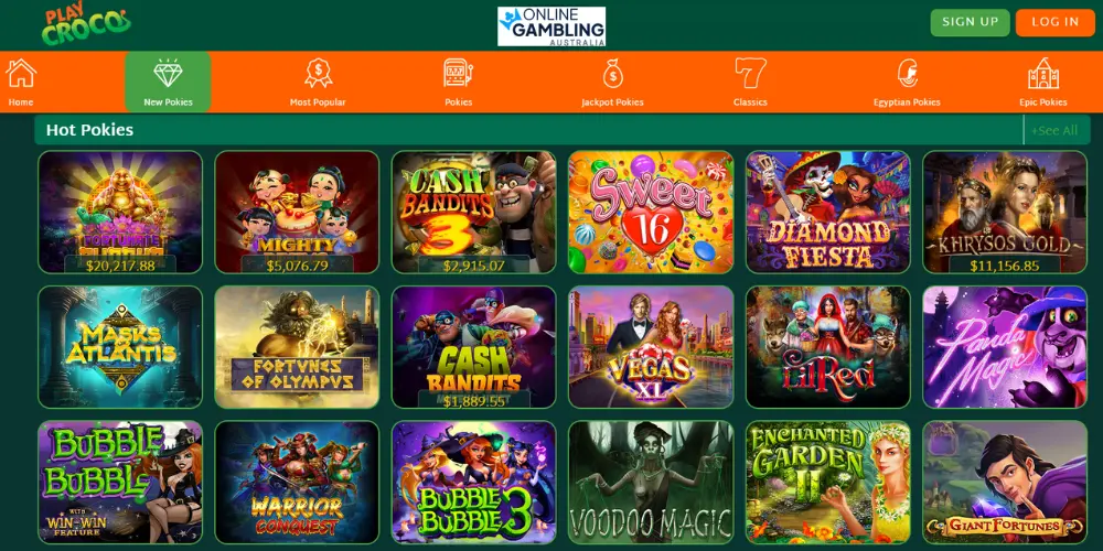 online pokies at Crocopokies Casino