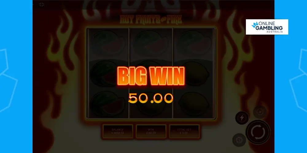 hot fruits on fire casino bonus