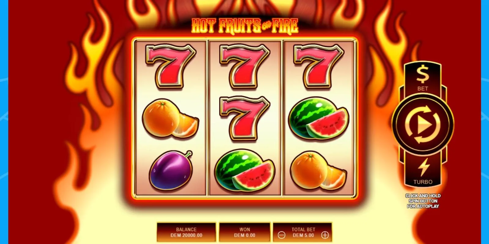 Hot Fruits on Fire Pokie