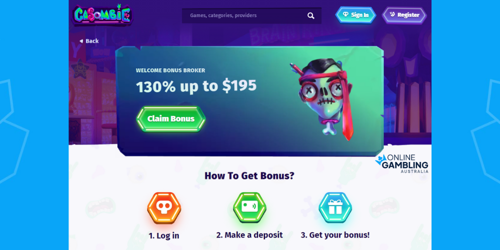 online casombie casino bonus