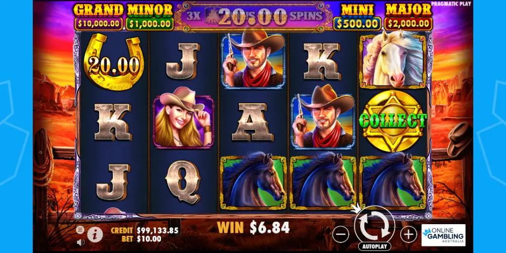 Mustang Gold Pokie Bonuses