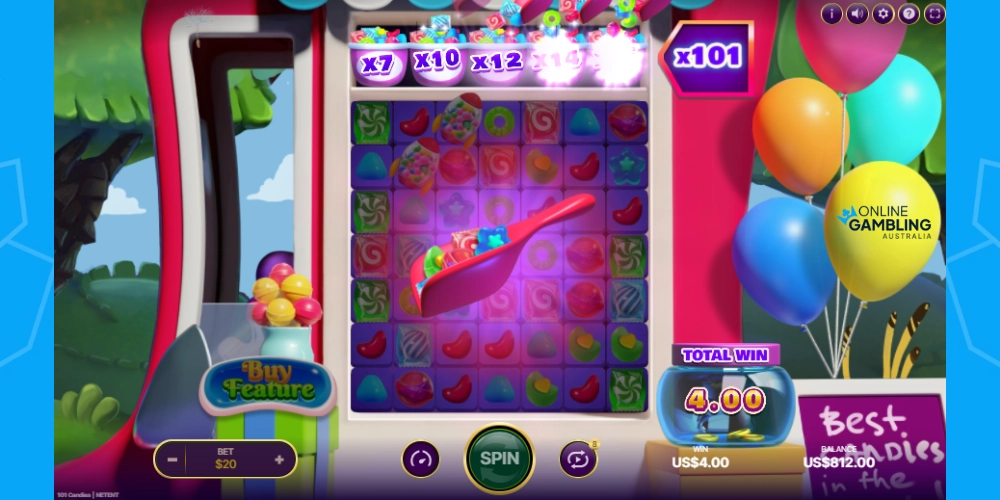 101 Candies Pokie Bonuses australia