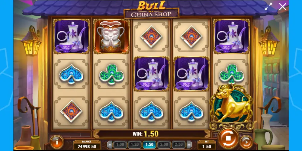 Bull in a china shop online pokie