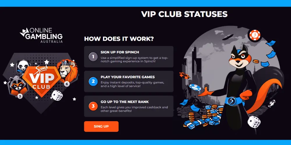 VIP Program at Spinch Casino