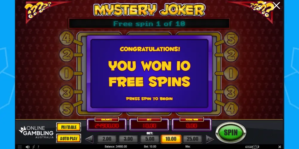 Mystery Joker free spins