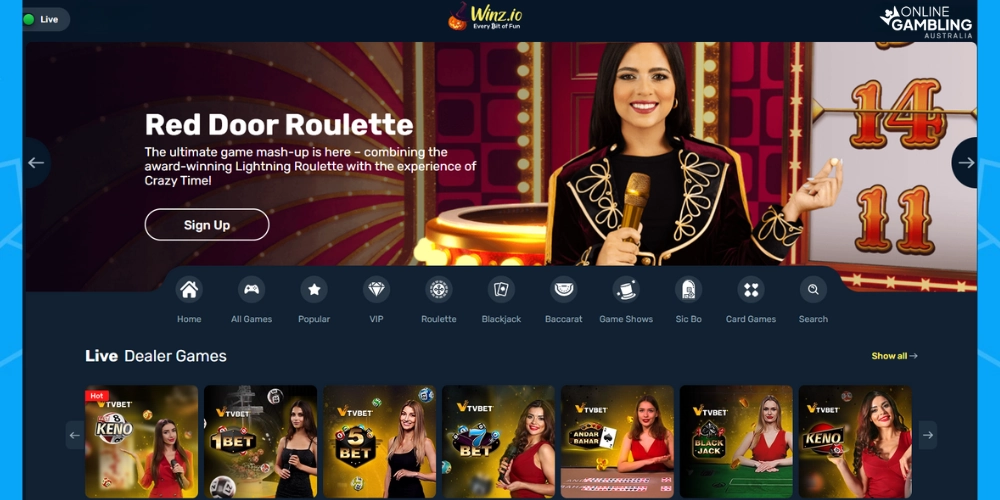 Casino Games at Winz.io Casino