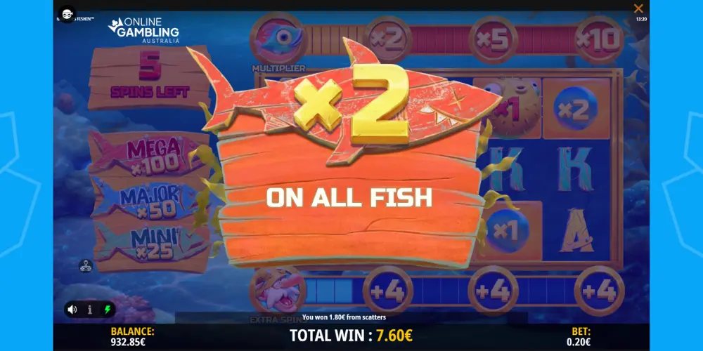 Gus Goes Fishin’ online pokie australia