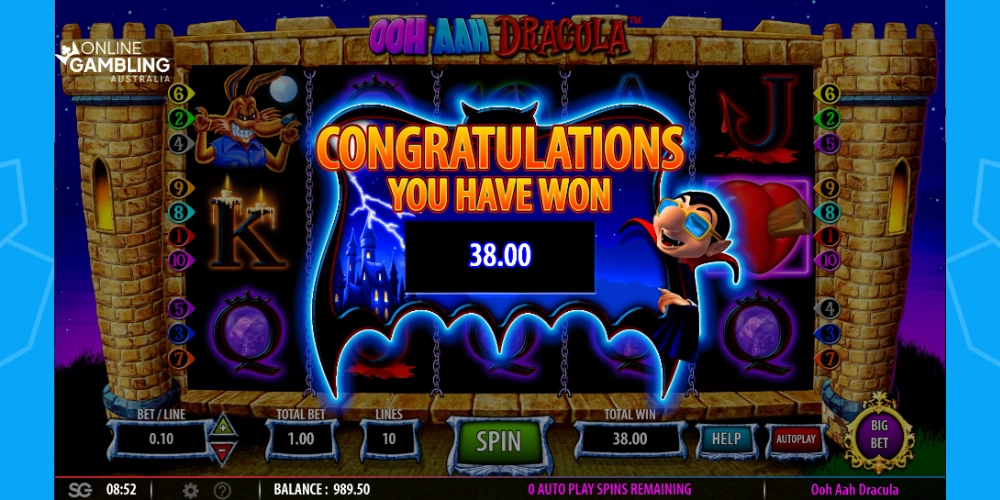 Ooh Aah Dracula Pokie Review