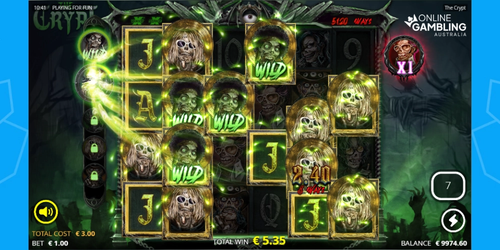 Play The Crypt online pokie