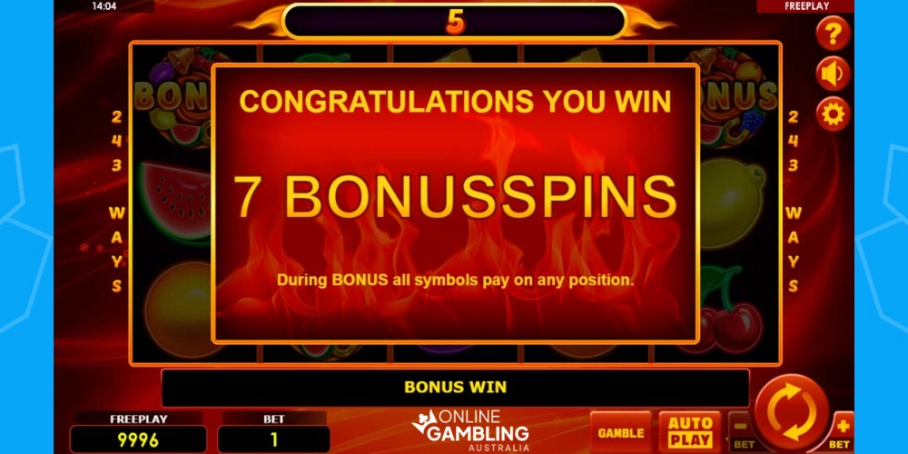 Super Hot Fruits Pokie Bonuses australia