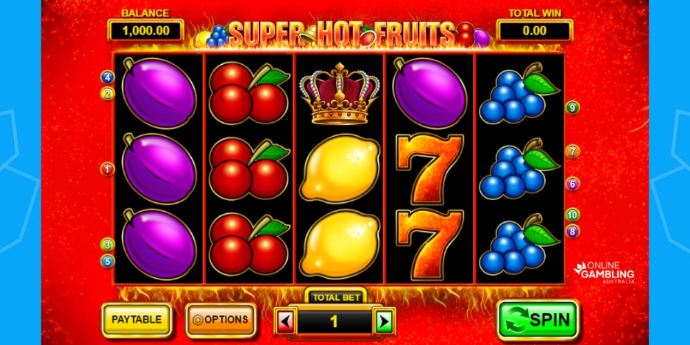 Super Hot Fruits online pokie australia