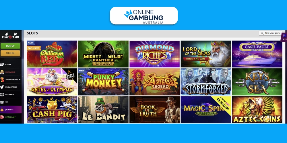 play online pokies at PlayAmo