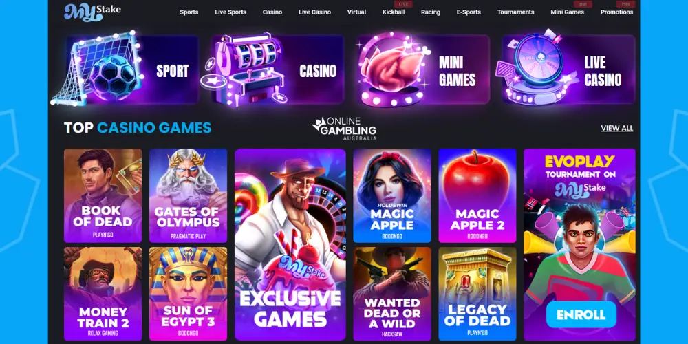 Casino Games at MyStake Casino