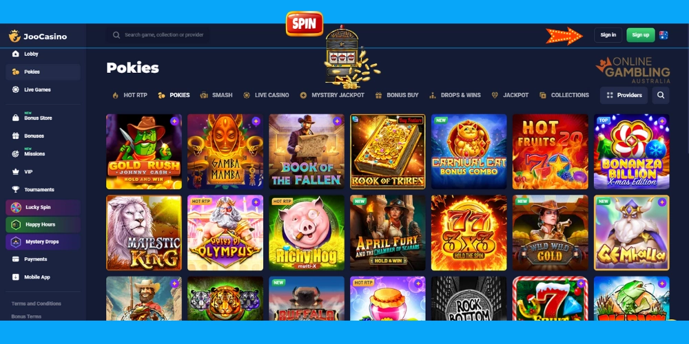 Joo Online Casino Australia Pokies
