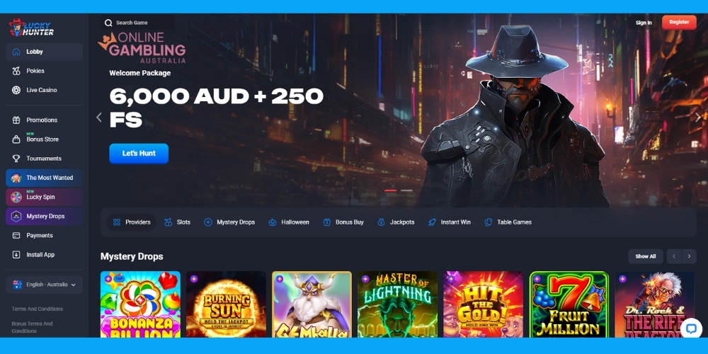 Lucky Hunter Casino Australia