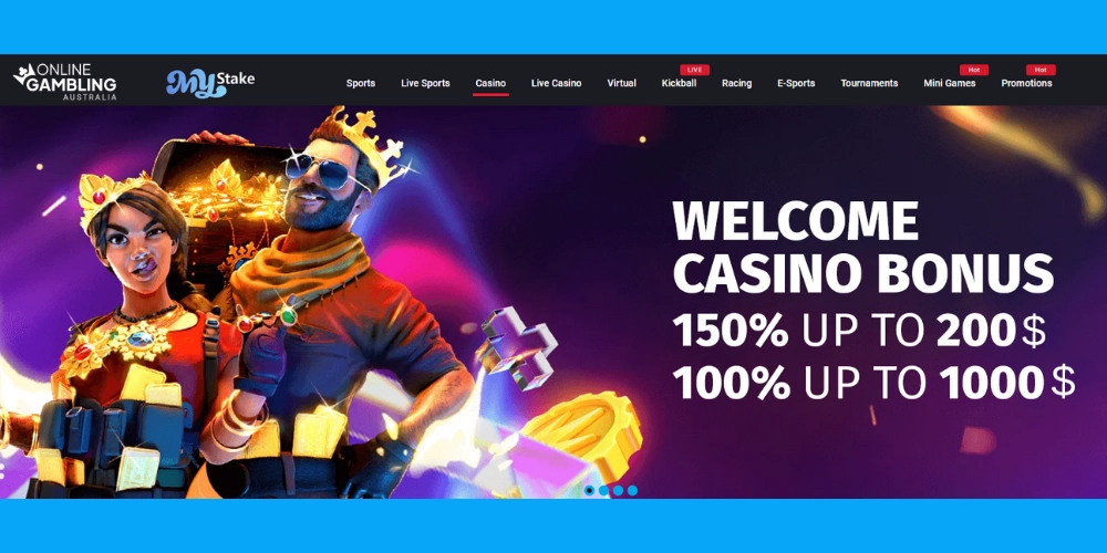 Welcome Bonus at MyStake Casino