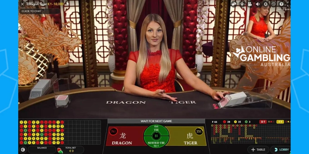 dragon tiger dealer live casino games
