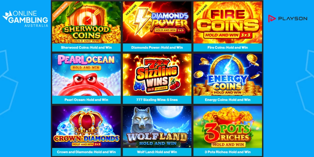 online Pokies by playson software