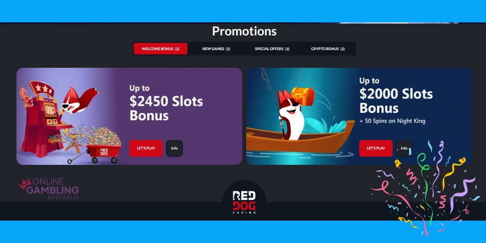 Red Dog Casino Australia Promotions