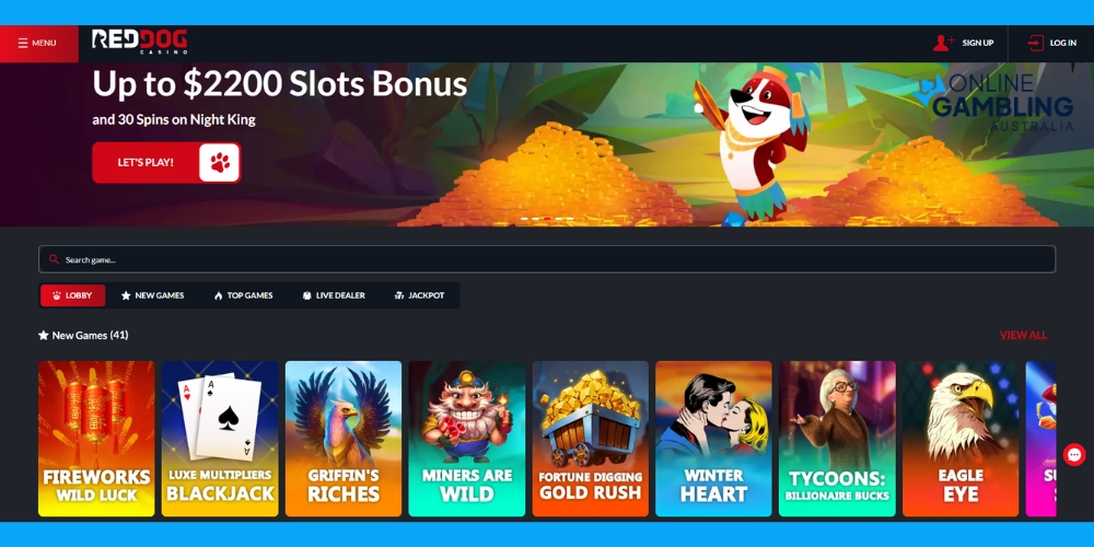Red Dog Casino Welcome