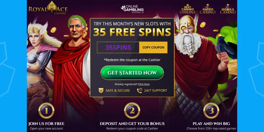 Royal Ace Casino bonuses